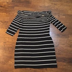 White House Black Market boat neck dress XL EUC